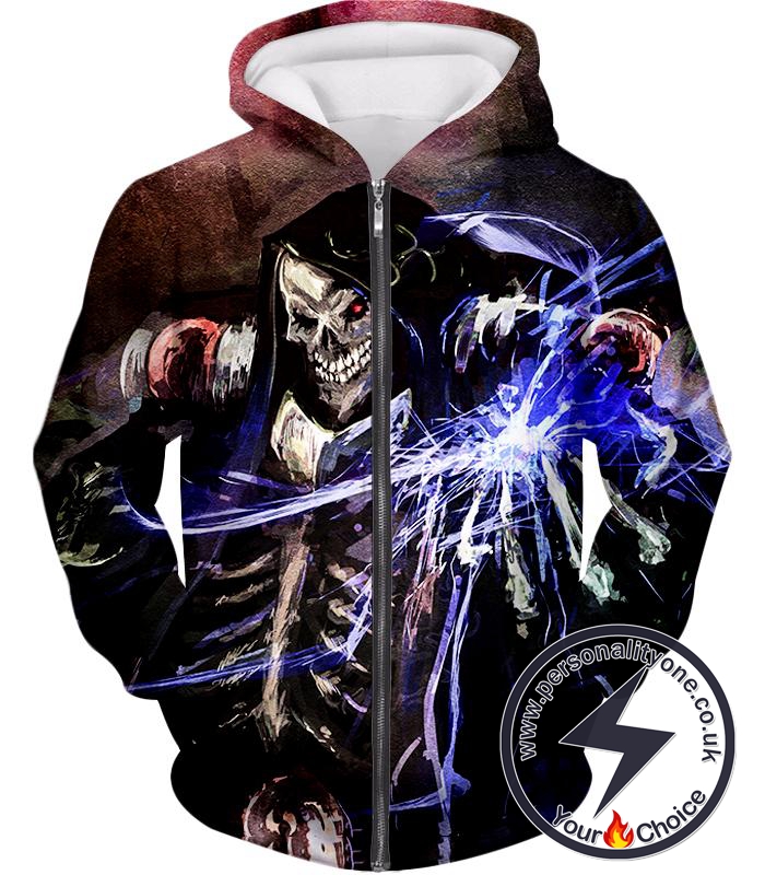 Overlord Ultimate Guild Master Ainz Ooal Gown Cool Action Promo Zip Up Hoodie